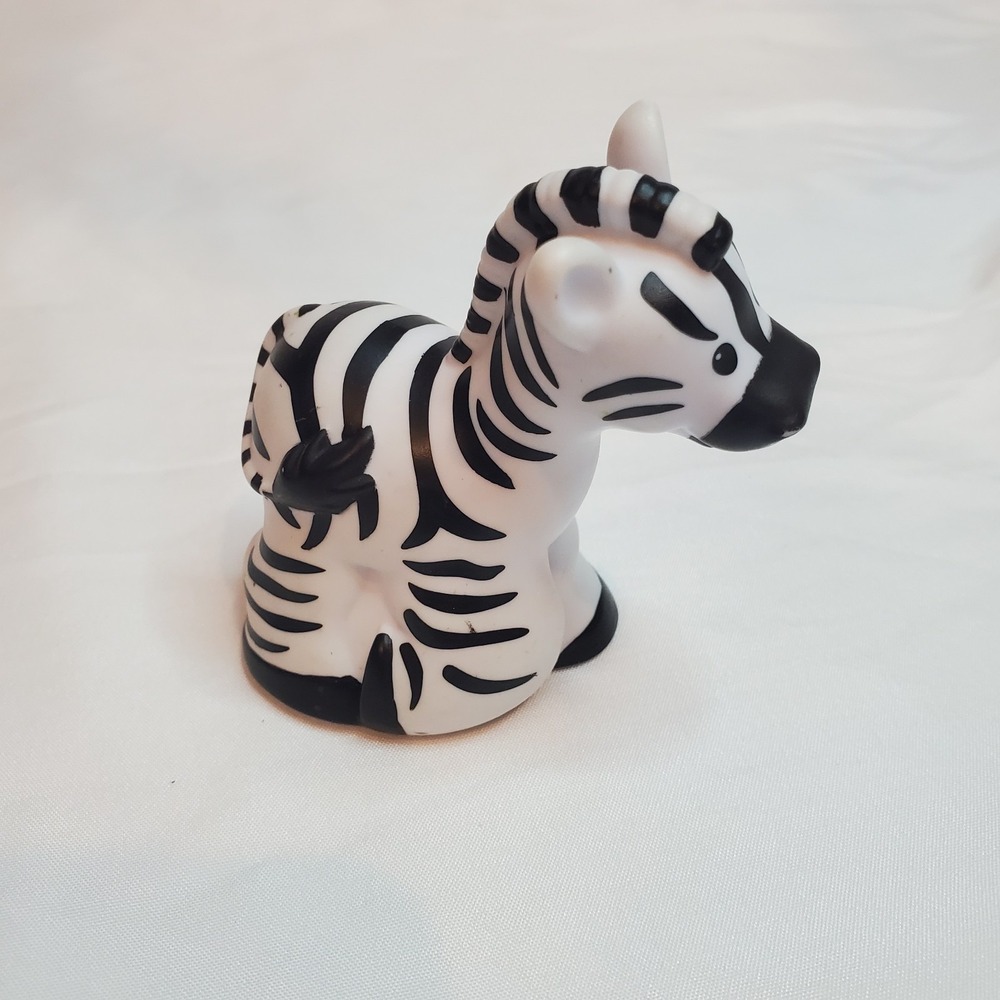Vintage Fisher Price Little People Zebra Animal Sounds Zoo Talker